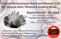 Annual Gem Mineral & Jewelry Show in Harrisburg PA