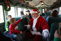 The Candy Cane Express at Stewartstown Railroad